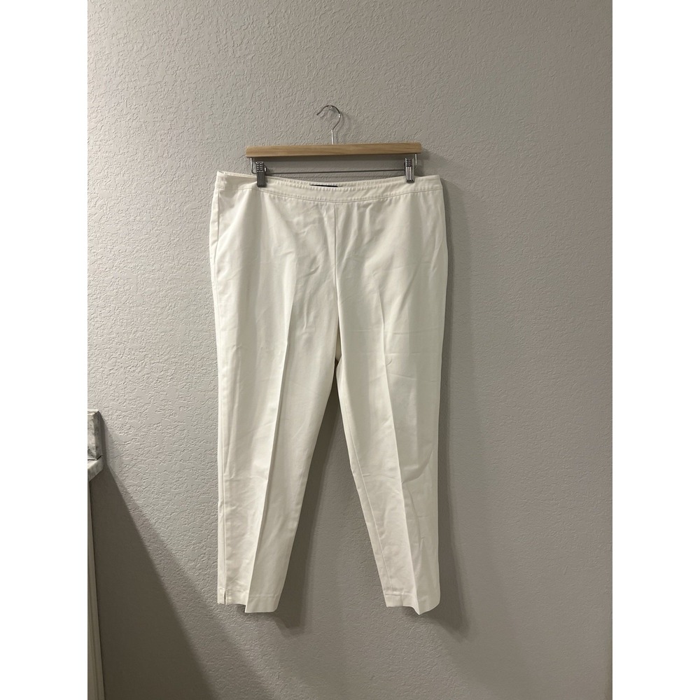 Lafayette 148‎ New York Bleecker Ivory/white Pants Womens Size 14